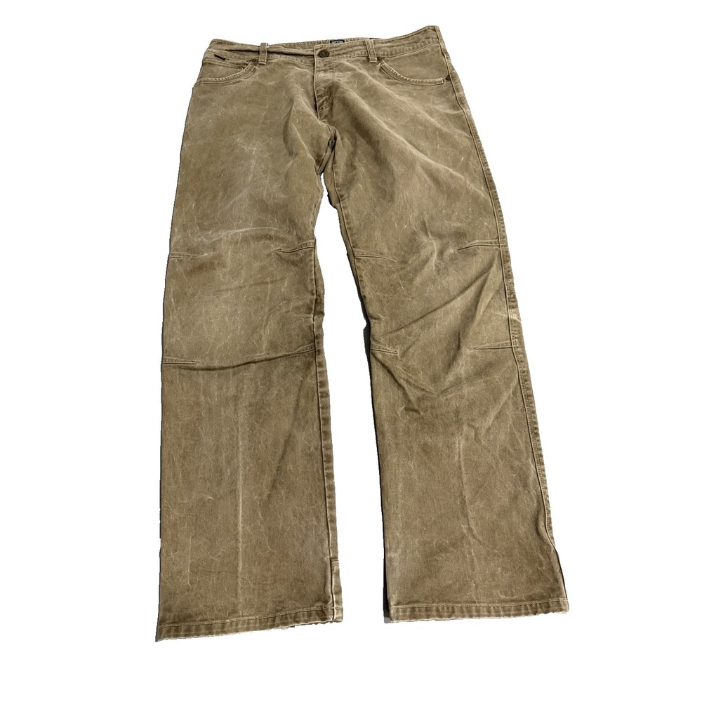 KUHL Rydr Mens Khaki Tan  Work Utility Pants Tag Size 38x34